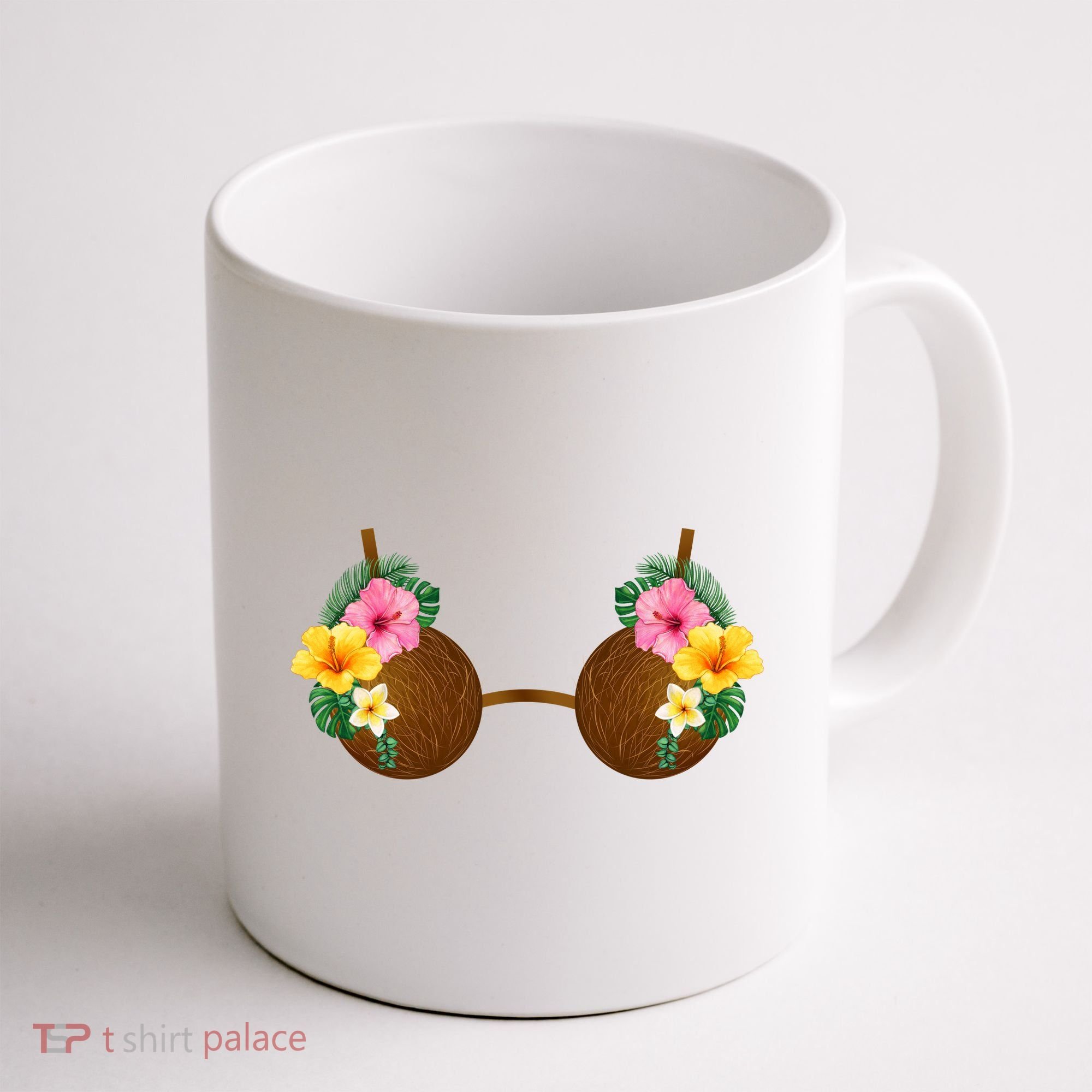 Coconut Bra Tiki Coffee Mug