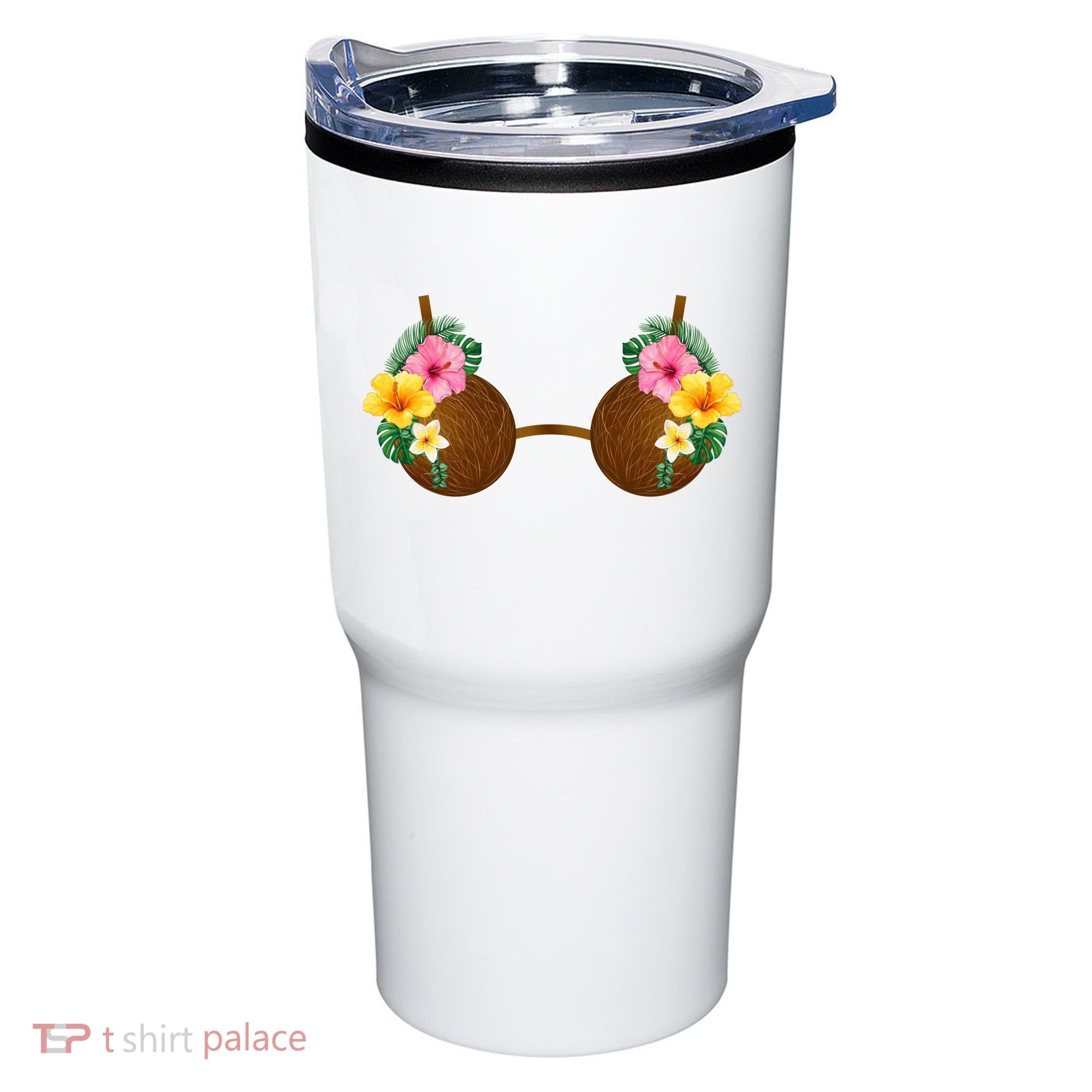 Coconut Bra Tiki Tumbler