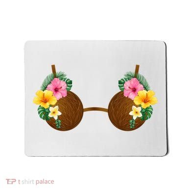 Coconut Bra Tiki Mousepad