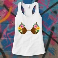 Coconut Bra Tiki Women's Tank Top thumb 3