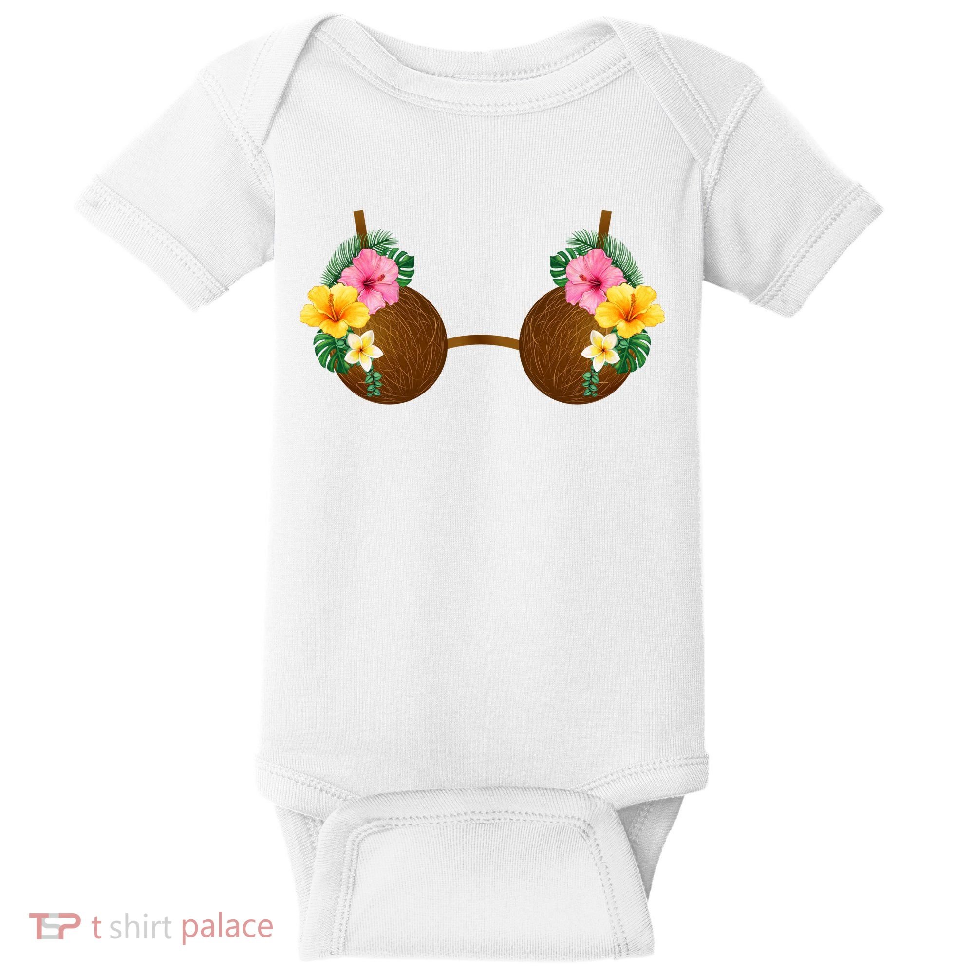 Coconut Bra Tiki Baby Bodysuit