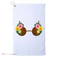 Coconut Bra Tiki Golf Towel thumb 0