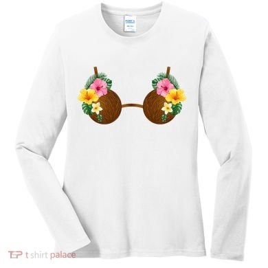 Coconut Bra Tiki Women's Long Sleeve Shirt