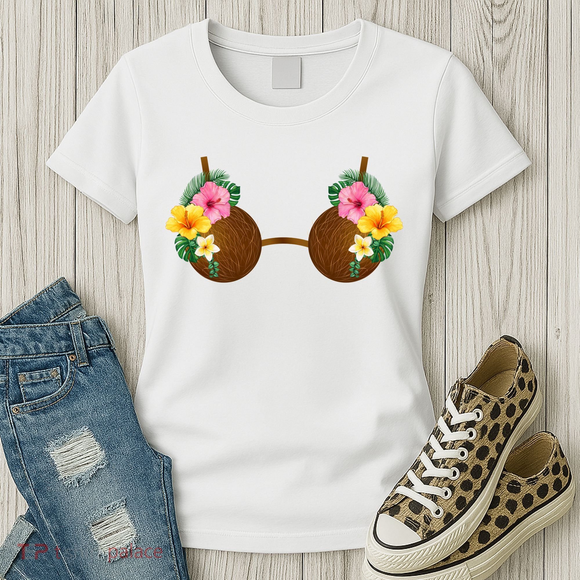 Coconut Bra Tiki Women's T-Shirt