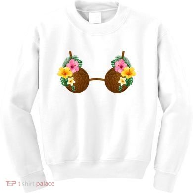 Coconut Bra Tiki Kids Sweatshirt