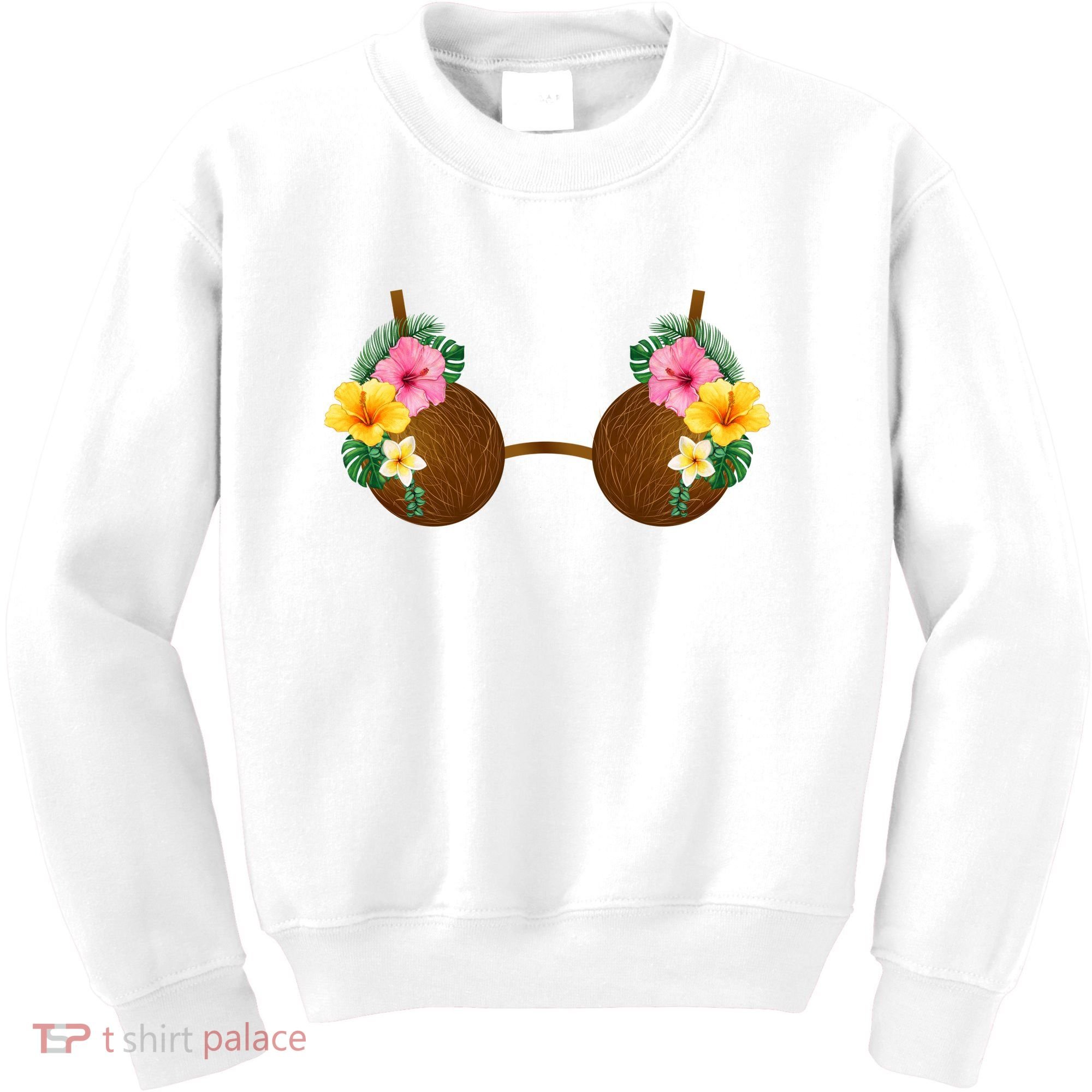 Coconut Bra Tiki Kids Sweatshirt