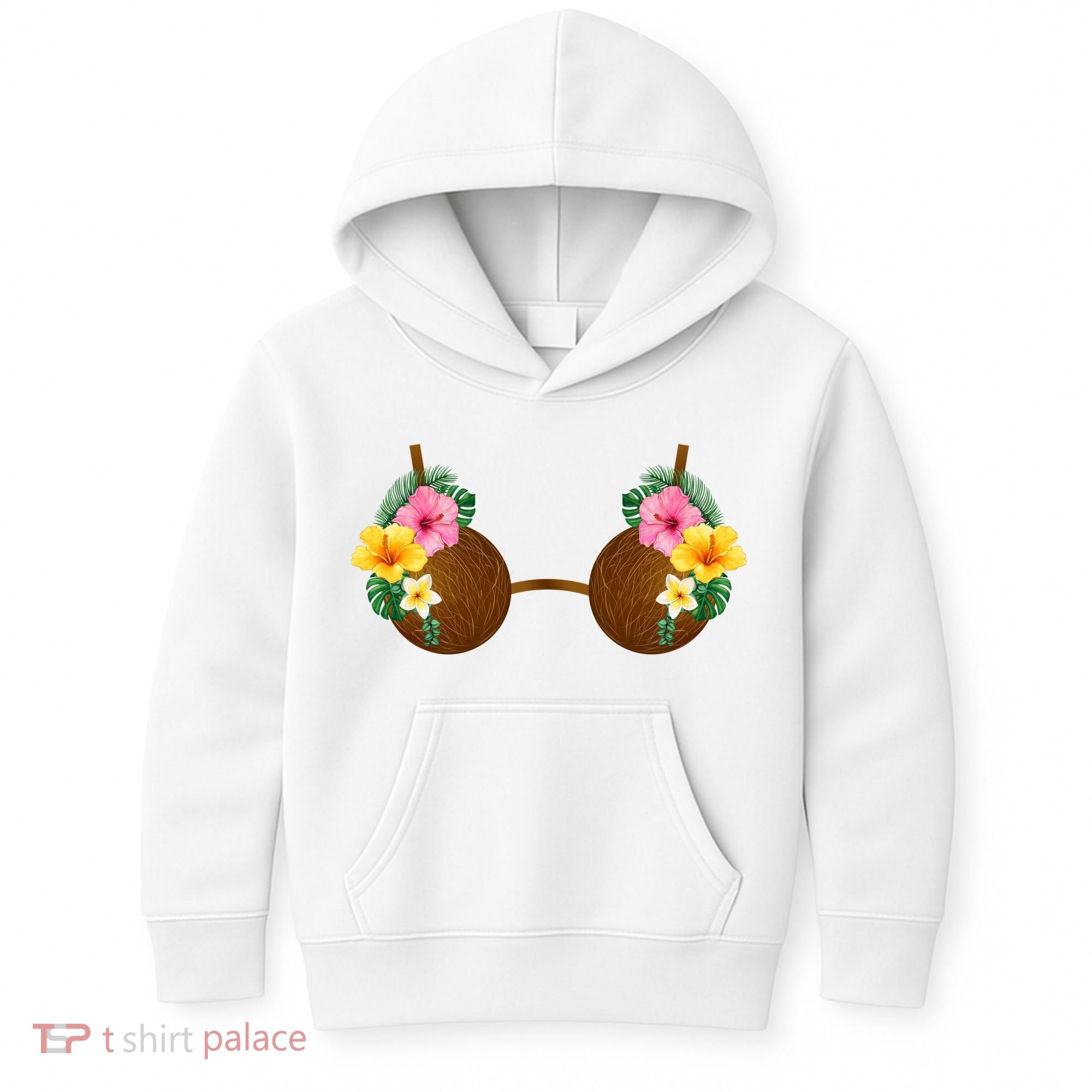 Coconut Bra Tiki Kids Hoodie