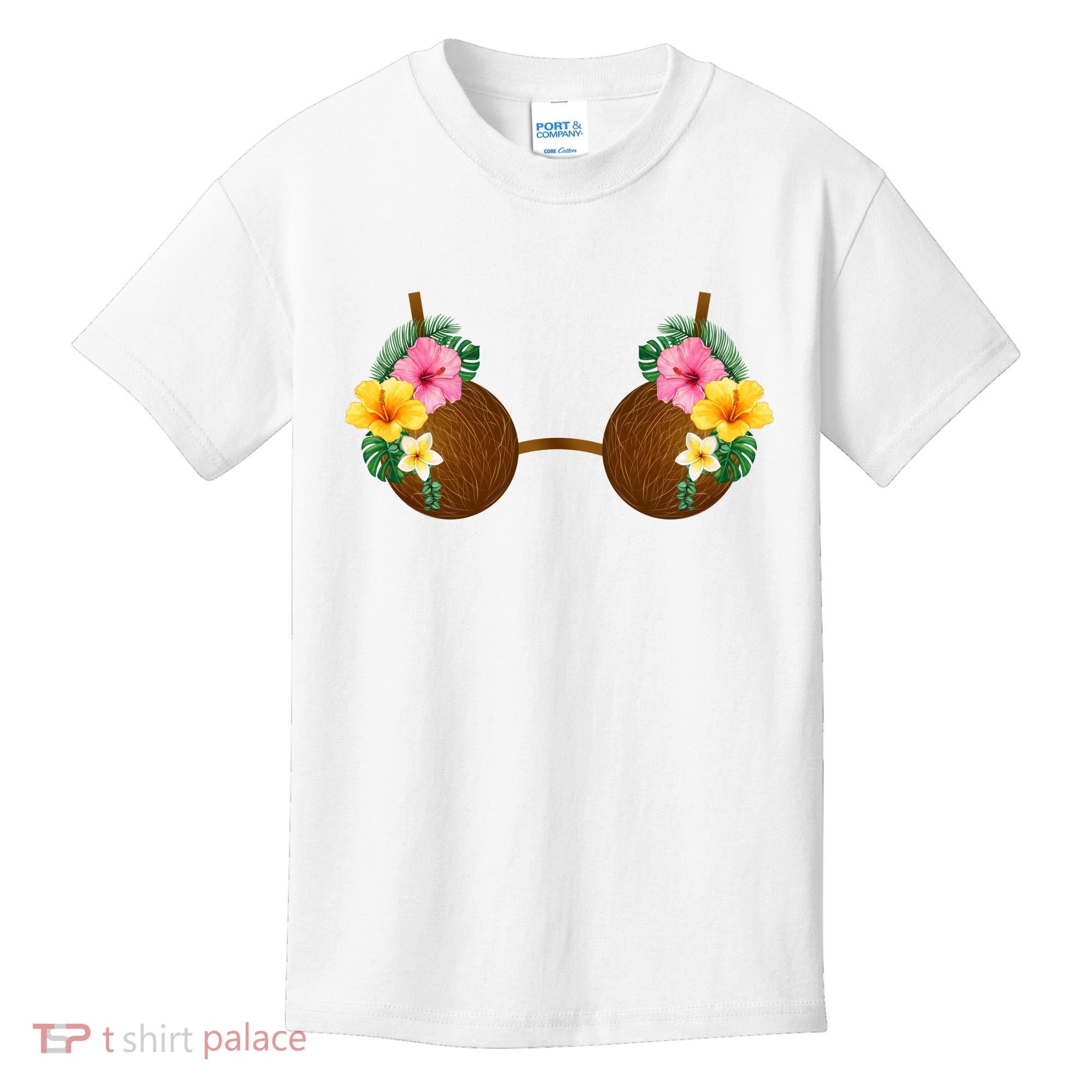 Coconut Bra Tiki Kids T-Shirt