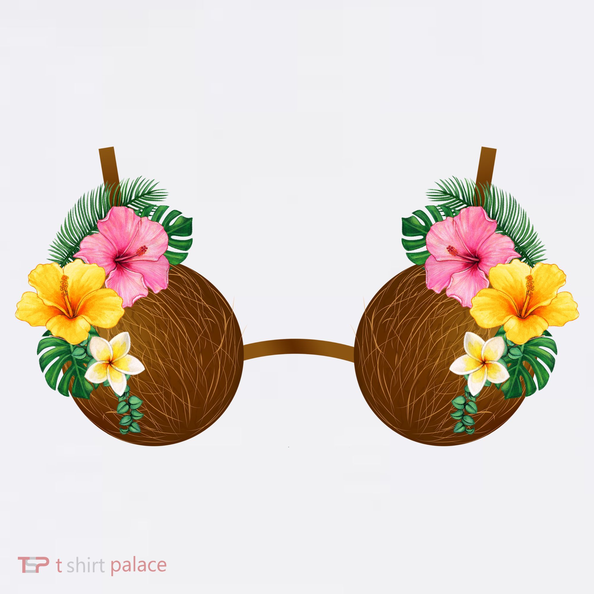 Coconut Bra Tiki Kids T-Shirt