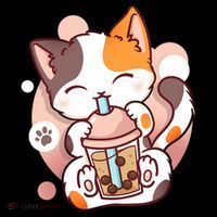 Cat Boba Tea Bubble Tea Anime Kawaii Neko Women's Hoodie thumb 2