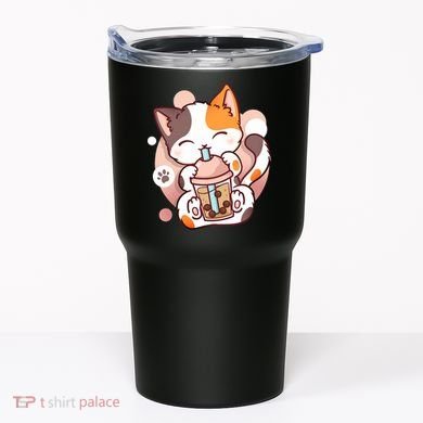 Cat Boba Tea Bubble Tea Anime Kawaii Neko Tumbler