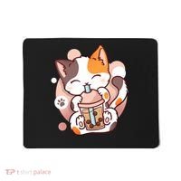 Cat Boba Tea Bubble Tea Anime Kawaii Neko Mousepad thumb 0