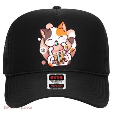 Cat Boba Tea Bubble Tea Anime Kawaii Neko Hat