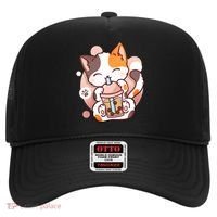 Cat Boba Tea Bubble Tea Anime Kawaii Neko Hat thumb 0