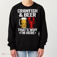 Crawfish & Beer That's Why I'm Here Crayfish Daddy Crawfish Women's Sweatshirt thumb 0