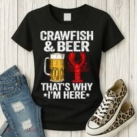 Crawfish & Beer That's Why I'm Here Crayfish Daddy Crawfish Women's T-Shirt thumb 3