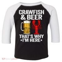 Crawfish & Beer That's Why I'm Here Crayfish Daddy Crawfish Toddler Fine Jersey T-Shirt thumb 0