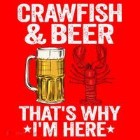Crawfish & Beer That's Why I'm Here Crayfish Daddy Crawfish Santa Hat thumb 1
