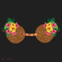 Coconut Bra Tropical Women's Sweatshirt thumb 2