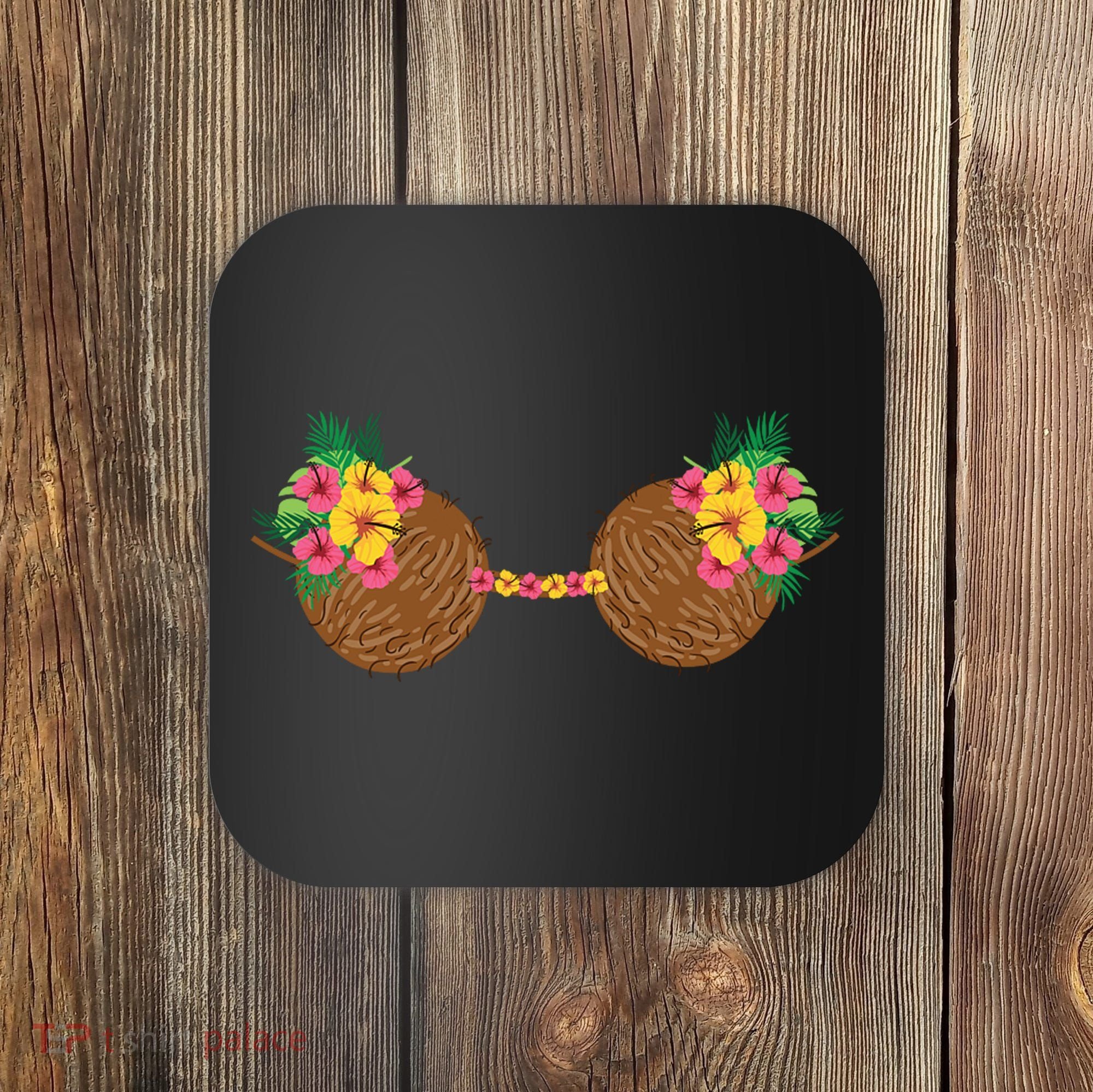 Coconut Bra Tropical Coaster