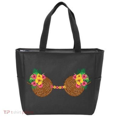 Coconut Bra Tropical Tote Bag