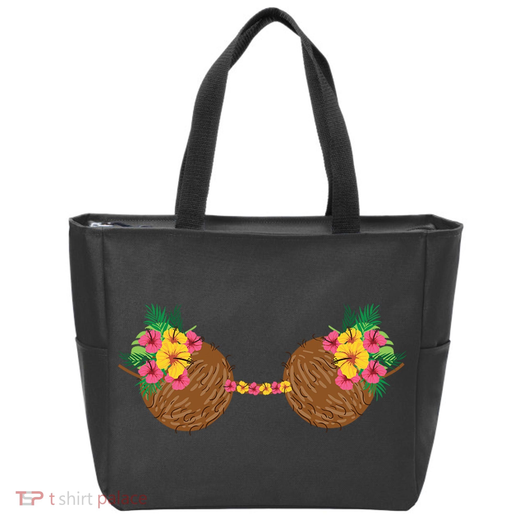 Coconut Bra Tropical Tote Bag