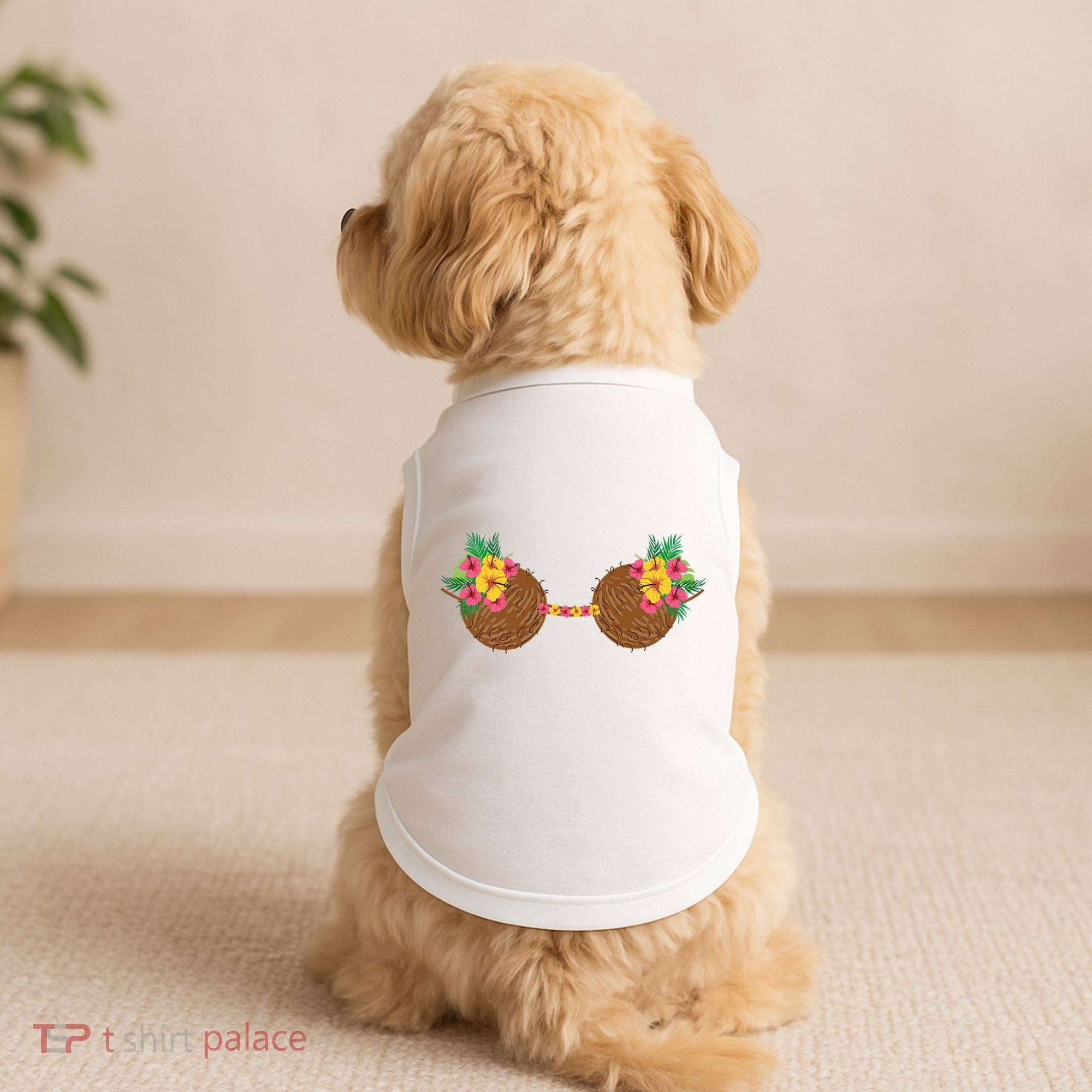 Coconut Bra Tropical Doggie Tank