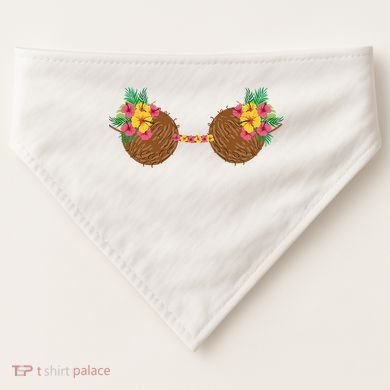 Coconut Bra Tropical USA-Made Doggie Bandana