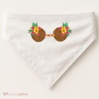 Coconut Bra Tropical USA-Made Doggie Bandana thumb 0