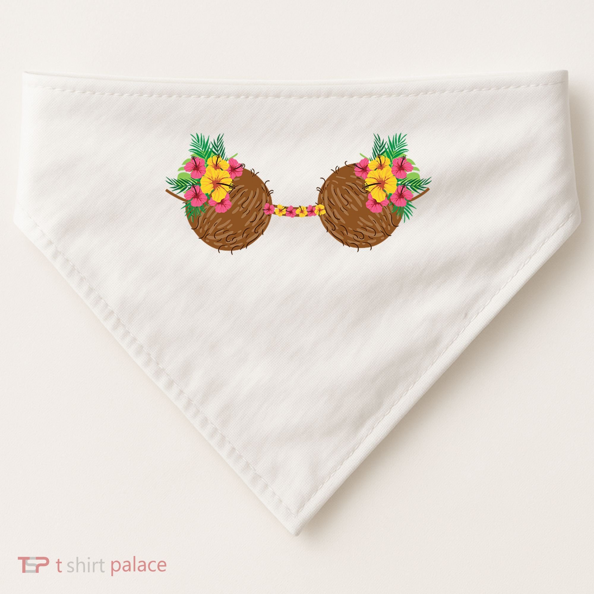 Coconut Bra Tropical USA-Made Doggie Bandana