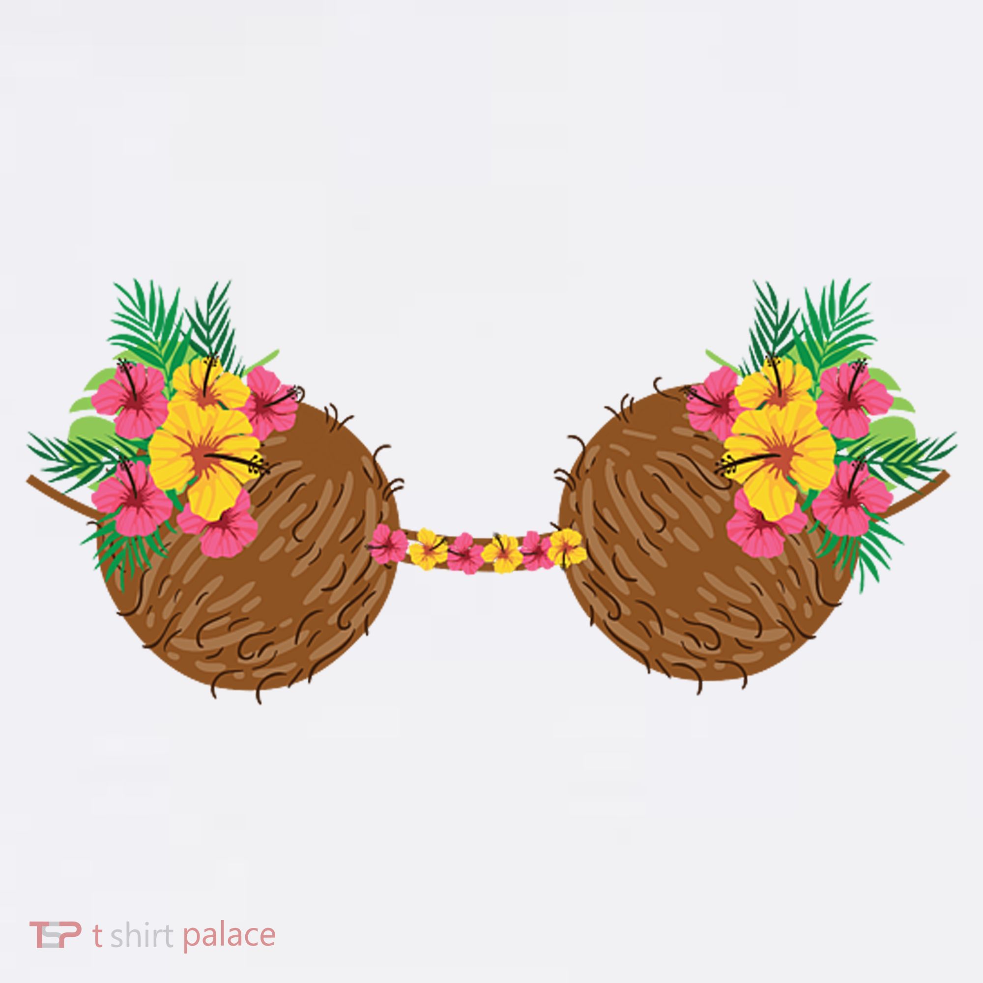 Coconut Bra Tropical USA-Made Doggie Bandana