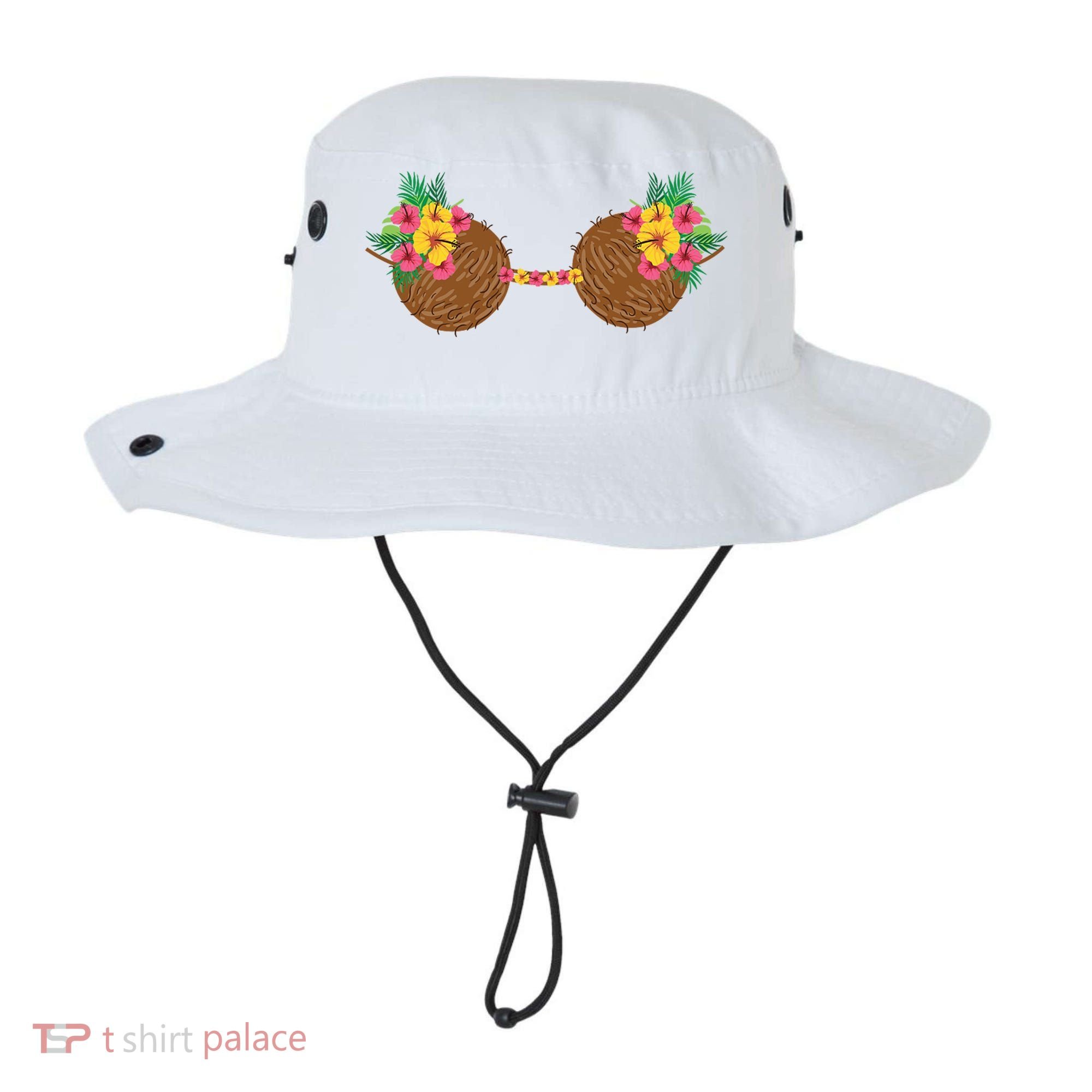 Coconut Bra Tropical Bucket Hat