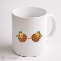 Coconut Bra Tropical Coffee Mug thumb 1