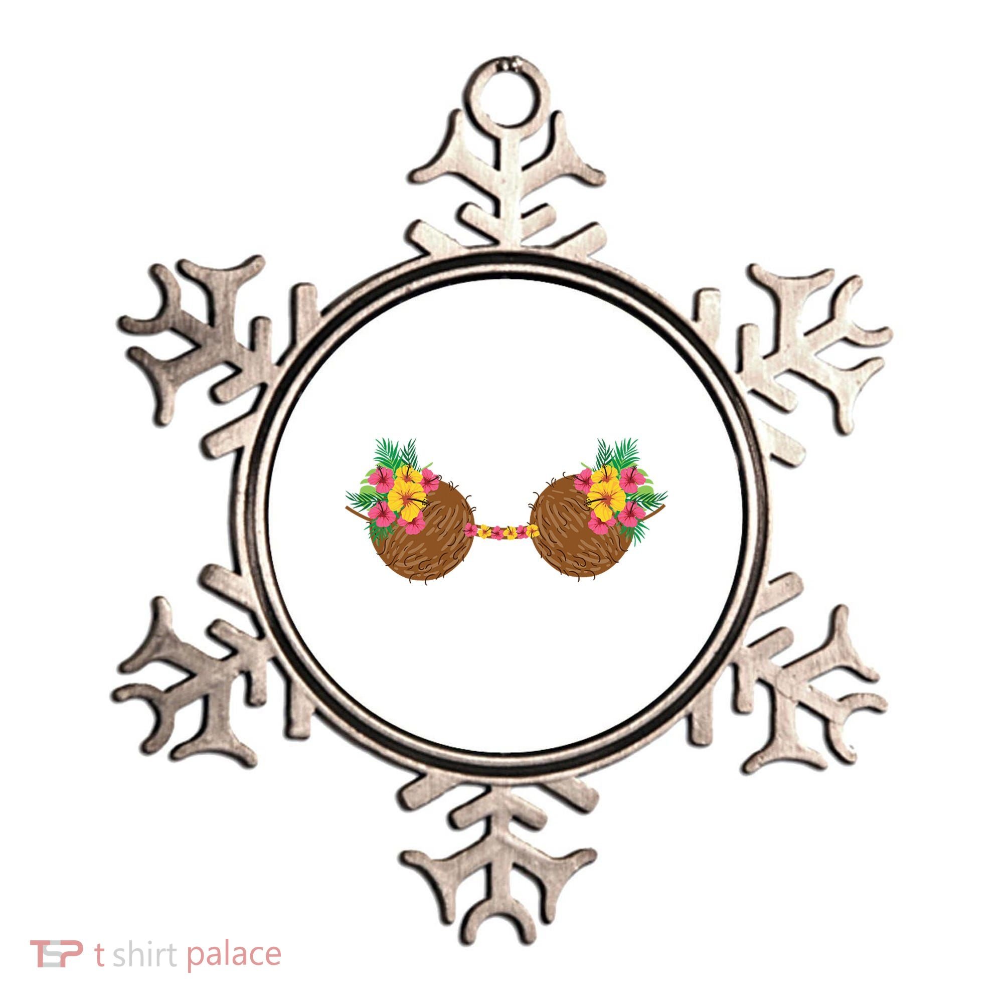 Coconut Bra Tropical Ornament