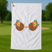 Coconut Bra Tropical Golf Towel thumb 1