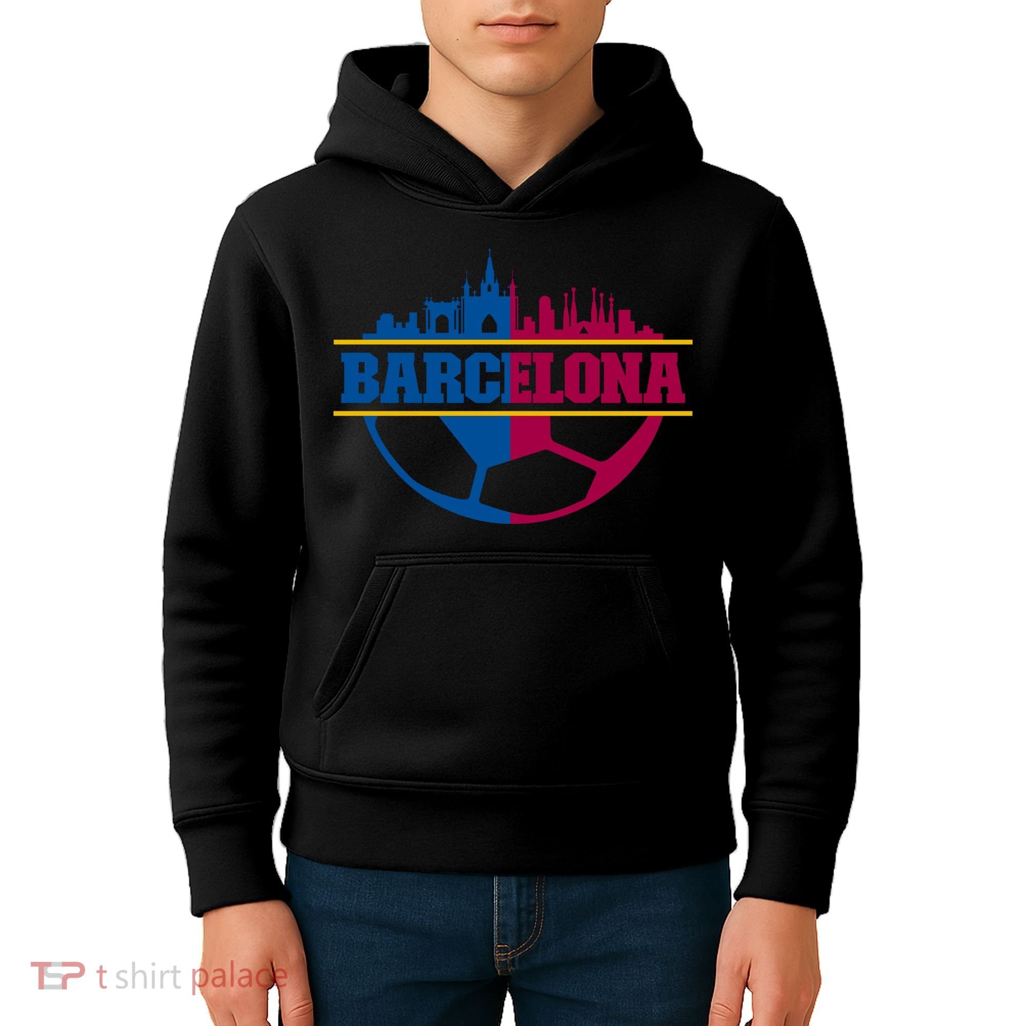 Cool Barcelona Team Euro City Kids Hoodie
