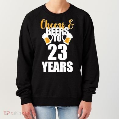 Personalize Cheers & Beers Custom Birthday Year Women's Sweatshirt
