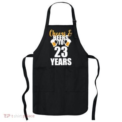 Personalize Cheers & Beers Custom Birthday Year Apron