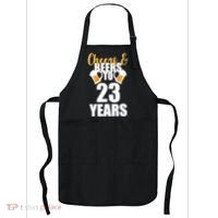 Personalize Cheers & Beers Custom Birthday Year Apron thumb 0