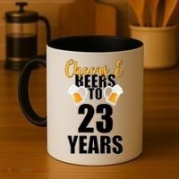 Personalize Cheers & Beers Custom Birthday Year Coffee Mug thumb 4