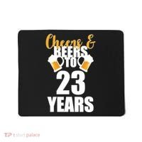 Personalize Cheers & Beers Custom Birthday Year Mousepad thumb 0