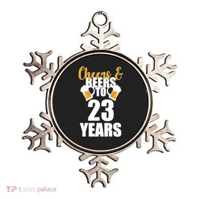 Personalize Cheers & Beers Custom Birthday Year Ornament