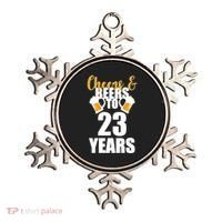 Personalize Cheers & Beers Custom Birthday Year Ornament thumb 0