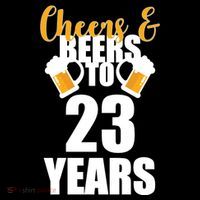 Personalize Cheers & Beers Custom Birthday Year Ornament thumb 1