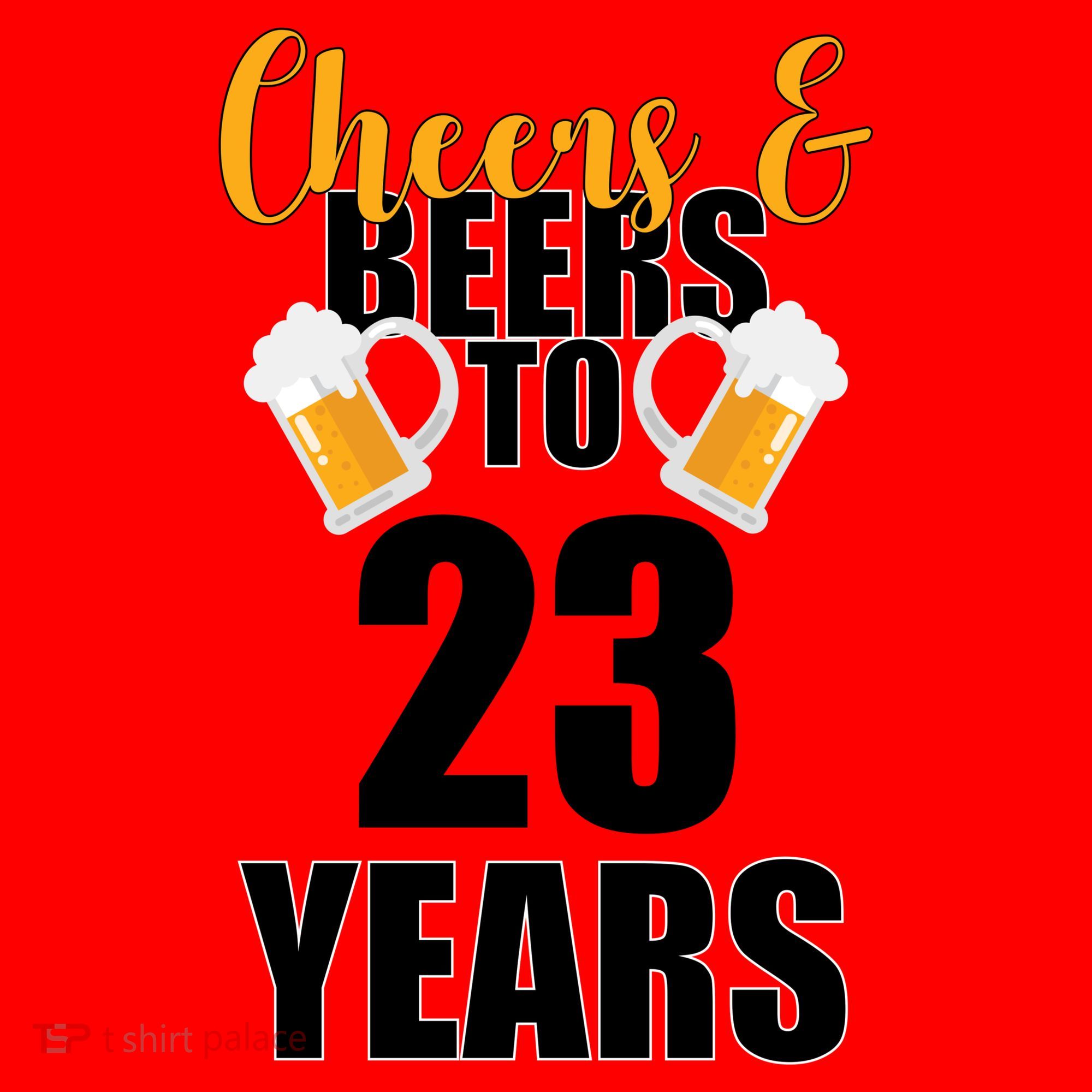 Personalize Cheers & Beers Custom Birthday Year Santa Hat
