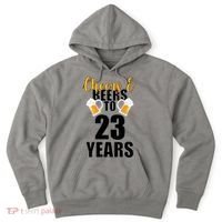 Personalize Cheers & Beers Custom Birthday Year Hoodie thumb 0