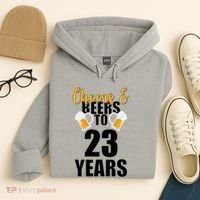 Personalize Cheers & Beers Custom Birthday Year Hoodie thumb 4