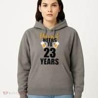Personalize Cheers & Beers Custom Birthday Year Hoodie thumb 5