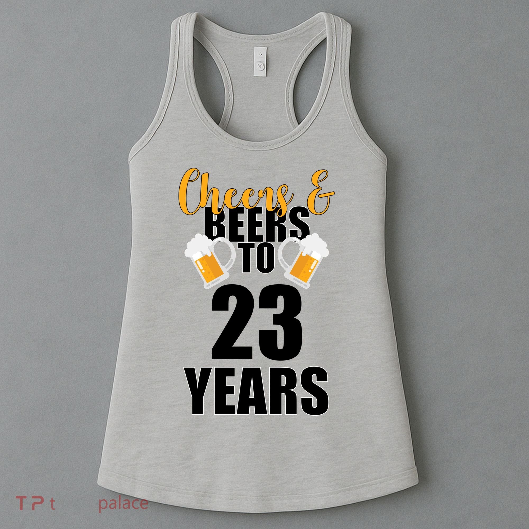 Personalize Cheers & Beers Custom Birthday Year Women's Tank Top