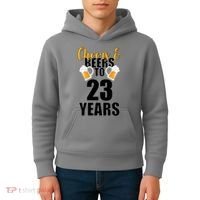 Personalize Cheers & Beers Custom Birthday Year Kids Hoodie thumb 4
